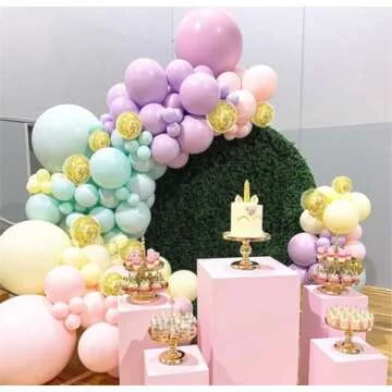105pcs Pastel Balloons Arch Garland Kit for Stunning Event Decor - Multiple Sizes & Colors