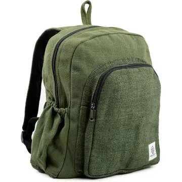 Eco-Friendly Organic Hemp Backpack for Hiking