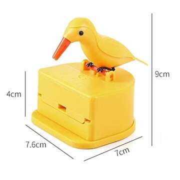 Bird Toothpick Dispenser，Telescopic Automatic toothpick dispenser，Cute Toothpick holder decoration the kitchen, home,party, fun gifts for children parents