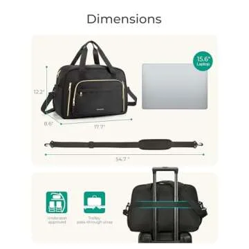 BAGSMART Duffle Bag - The Perfect Travel Companion for Women