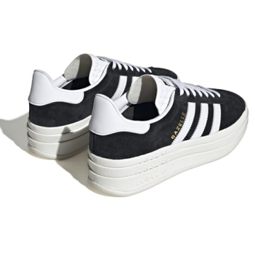 Adidas Women's Gazelle Bold Black White Size 8.5 - Stylish Comfort
