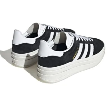 Adidas Women's Gazelle Bold Black White Size 8.5 - Stylish Comfort