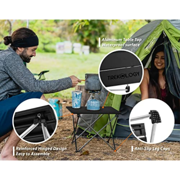 TREKOLOGY Lightweight Portable Camping Table
