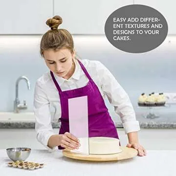 3-Piece Acrylic Cake Scraper Set for Easy Cake Decoration