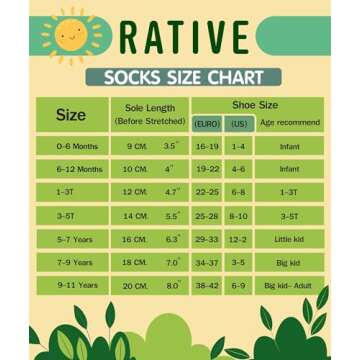 RATIVE Non Skid Toddler Socks - Fun Designs & Excellent Grip for Kids