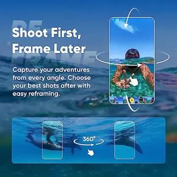 Insta360 X3 - Dive Kit (Original Version) - Waterproof 360 Action Camera with 1/2" 48MP Sensor, 5.7K 360 Video, 72MP 360 Photo, 4K Single-Lens Mode, X3 Dive Case, Floating Hand Grip and 128GB SD Card