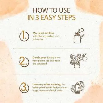 Monstera Plant Food - Organic Liquid Fertilizer for Indoor and Outdoor Monstera Plants - Nutrients for Healthy Tropical Leaves and Steady Growth (8 oz)