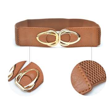 Beltox Plus Size Women’s Fashion Elastic Stretch Belts