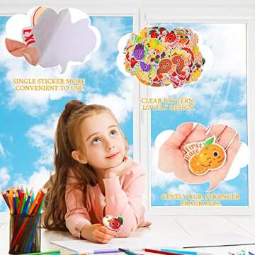 300 Pcs Scratch and Sniff Sticker for Kids Smelly Scented Motivational Stickers Reward Stickers Teacher Stickers Incentive Positive Stickers for Student Classroom Chart School Supplies (Fruity)