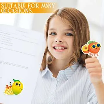 300 Pcs Scratch and Sniff Sticker for Kids Smelly Scented Motivational Stickers Reward Stickers Teacher Stickers Incentive Positive Stickers for Student Classroom Chart School Supplies (Fruity)