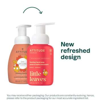 ATTITUDE Foaming Hand Soap for Kids - Gentle, Vegan & EWG Verified