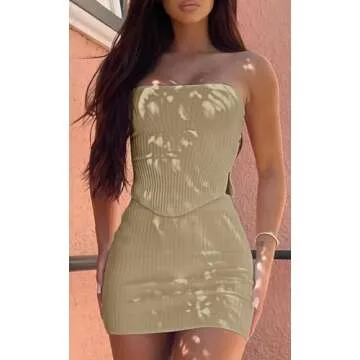 CHYRII Women's Summer Two Piece Skirt Set for Stylish Outings