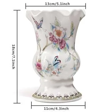 Magcolor Unique Hand-Painted Ceramic Vase for Home Decor