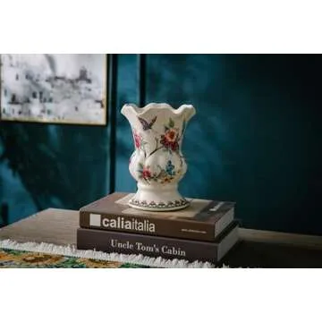 Magcolor Unique Hand-Painted Ceramic Vase for Home Decor