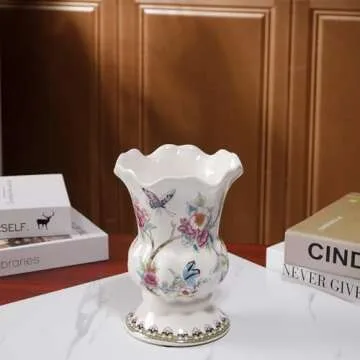 Magcolor Unique Hand-Painted Ceramic Vase for Home Decor