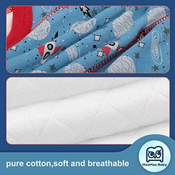 MooMoo Baby 8 Packs Absorbent Potty Training Pants for Toddlers