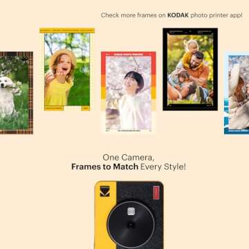 KODAK Mini Shot 3 Retro 4PASS 2-in-1 Instant Digital Camera and Photo Printer (3x3 inches)