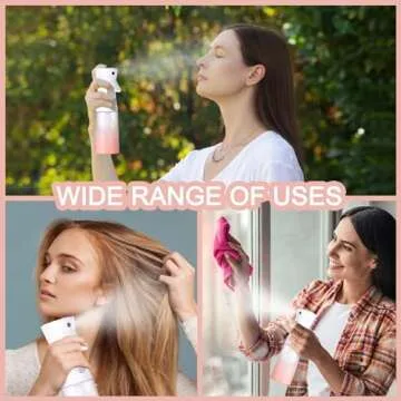 Hounahha Ultra Fine Mist Spray Bottle - Pink 6.87 oz