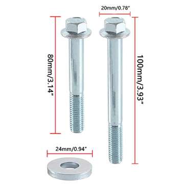 GSTP 12pc Engine Stand Bolt Kit Stand Bolt Flange Compatible with LSX LS LS1 4.8L 5.3L 6.0L 6.2L LR4 LQ4 LS6 LQ9 L33 LS2 LH6 L92 L76 LY2 LY5 LY6 LC9 LFA LH8 LMG