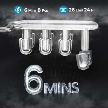 Efficient Countertop Ice Maker Machine for Home & Travel