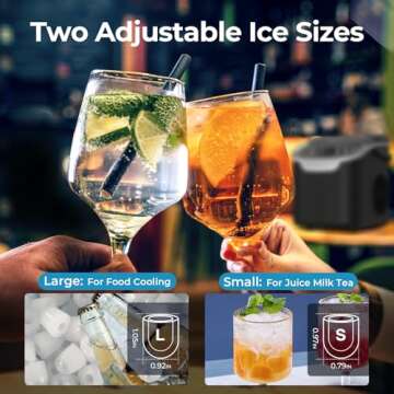 Efficient Countertop Ice Maker Machine for Home & Travel