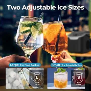 Efficient Countertop Ice Maker Machine for Home & Travel