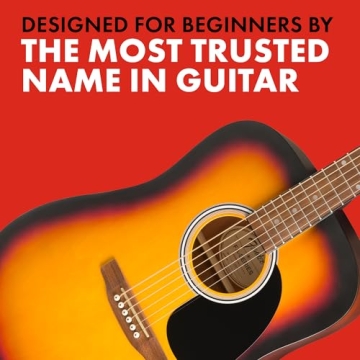 Fender FA-25 Acoustic Guitar - Beginner Friendly & Durable