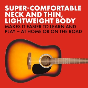 Fender FA-25 Acoustic Guitar - Beginner Friendly & Durable