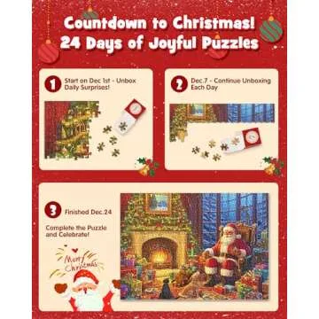 D-FantiX Christmas Puzzle Advent Calendar for All Ages
