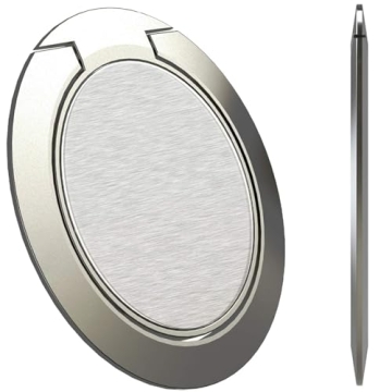 World's Slimmest Phone Ring Holder, Attom Tech Tomorotec Ultra Thin Cell Phone Ring Stand for Magnet...