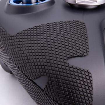 TALONGAMES Controller Grips Tape Compatible with FLYDIGI Vader 4 PRO/Vader 3 PRO/Vader 2 PRO, Anti-Slip, Sweat-Absorbent, Textured Skin kit, for Controllers Handle Grips (Lite Version - Black)