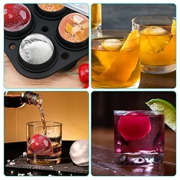 JoyHi Ice Cube Trays - Perfect Ice Sphere Maker for Cocktails