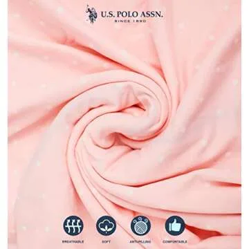 U.S. Polo Assn. Women’s Elegant Pajama Set - Light Pink
