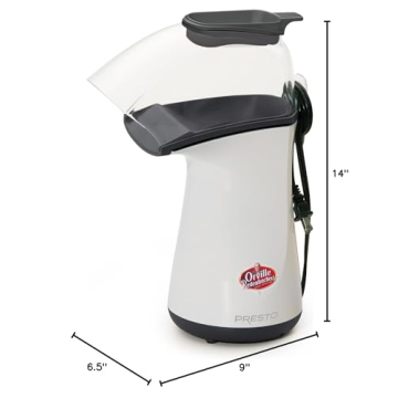 Presto 04821 Orville Redenbacher's Hot Air Popper, 1 Liters, White