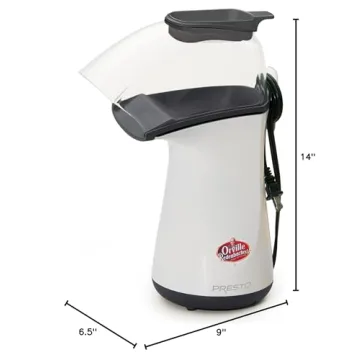 Presto 04821 Orville Redenbacher's Hot Air Popper, 1 Liters, White
