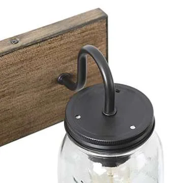 Farmhouse Mason Jar Vanity Light Fixtures for Bathrooms