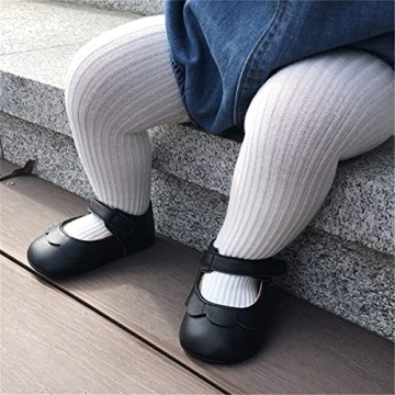 LAFEGEN Baby Girls Mary Jane Flats with Bowknot Non Slip Soft Sole PU Leather Infant Toddler Shoes 0...