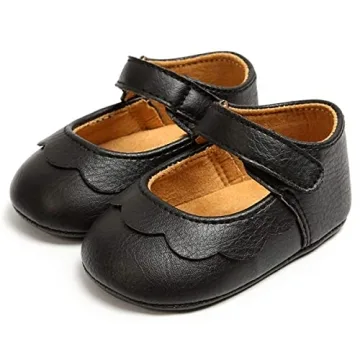 LAFEGEN Baby Girls Mary Jane Flats Non-Slip Soft Sole Shoes
