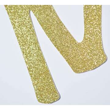 Meet the Maids Gold Glitter Banner for Bridal Shower Decor