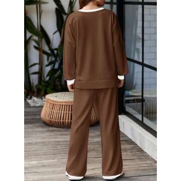 Aleumdr Comfortable 2 Piece Lounge Set for Women