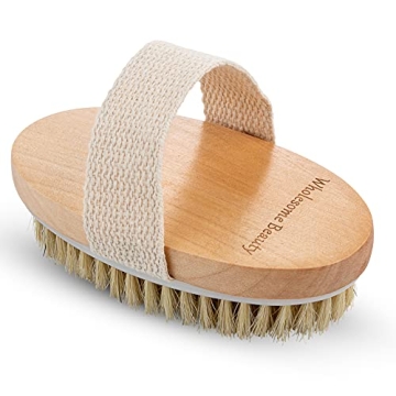 Natural Bristle Dry Skin Body Brush Eco-Friendly Exfoliation