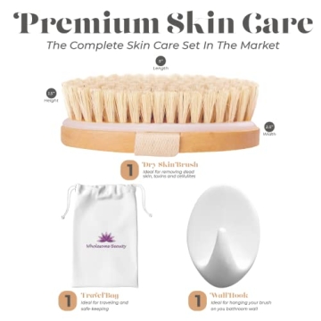 Natural Bristle Dry Skin Body Brush Eco-Friendly Exfoliation