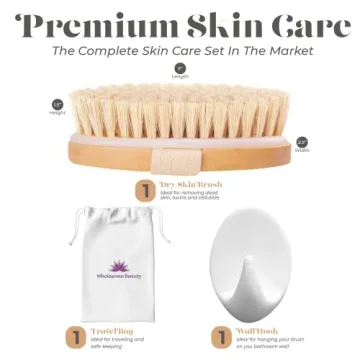 Natural Bristle Dry Skin Body Brush Eco-Friendly Exfoliation