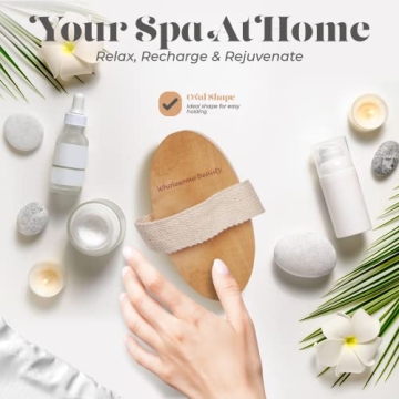 Natural Bristle Dry Skin Body Brush Eco-Friendly Exfoliation