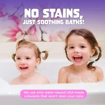 Unicorn Bath Bombs for Girls with Surprise Toys Inside (6 Pack) - Large Bubble Bomb for Kids, Gentle and Safe, USA Made, Fizzies, Fruity Scents, Won't Stain Tub - Ideal Gift by Two Sisters