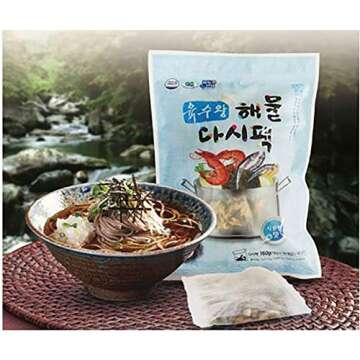 Dried Mix Seafood Anchovy Kelp Dashi Pack - Instant Broth in Tea Bags
