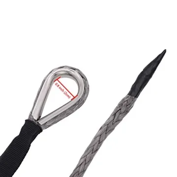 Ucreative 50ft Synthetic Winch Rope 10,000 LBs Durable Cable