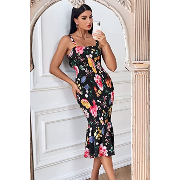 PRETTYGARDEN Women's Floral Midi Dress for Summer