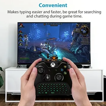 MoKo Backlight Keyboard for Xbox Controllers, Wireless Chatpad