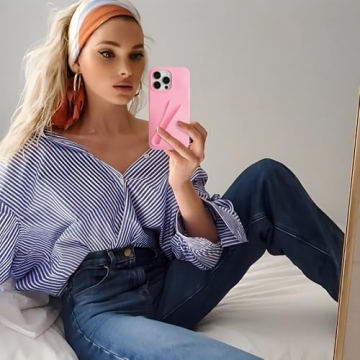 TRADAY Pink Lip Gloss Phone Case for iPhone 15 Pro Max